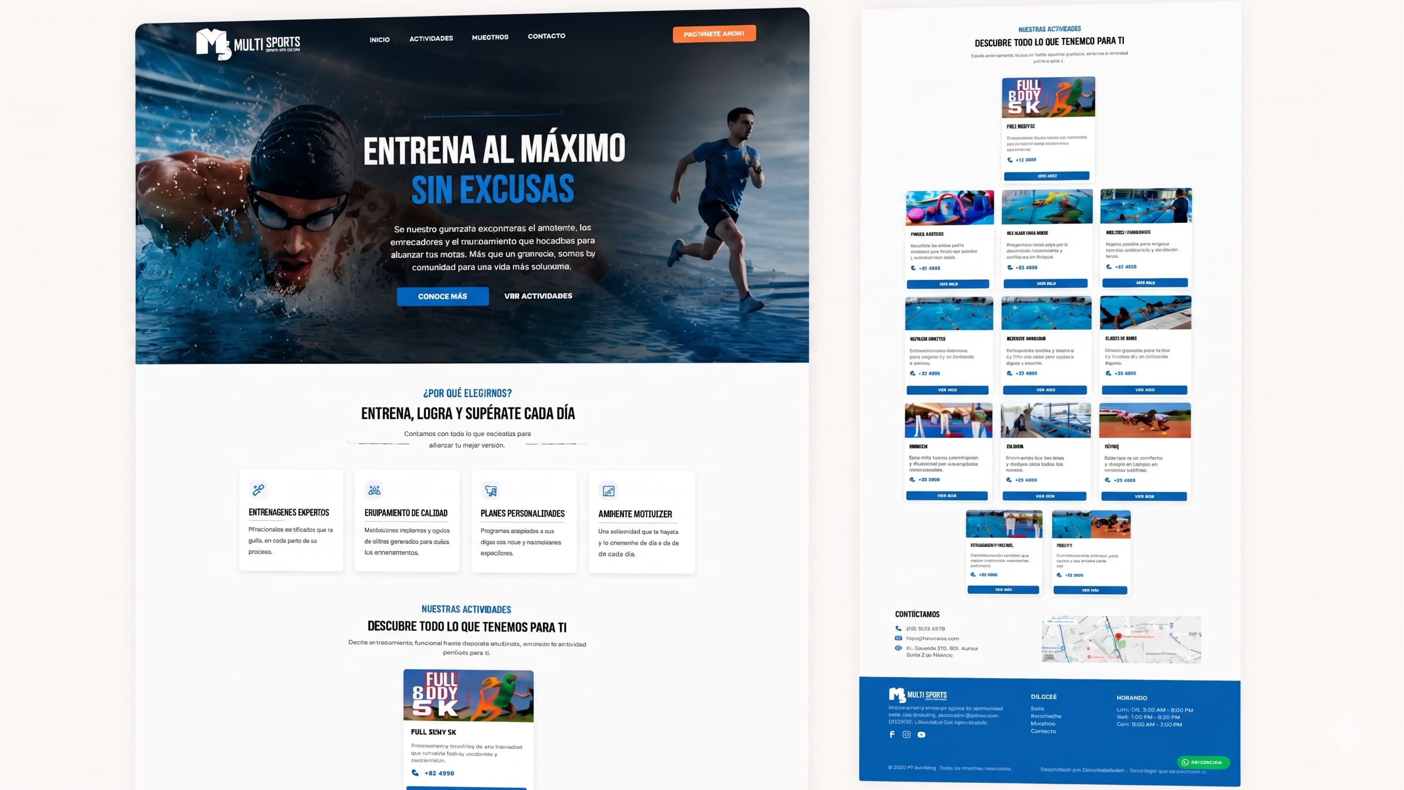 Captura de pantalla del proyecto Multi Sports